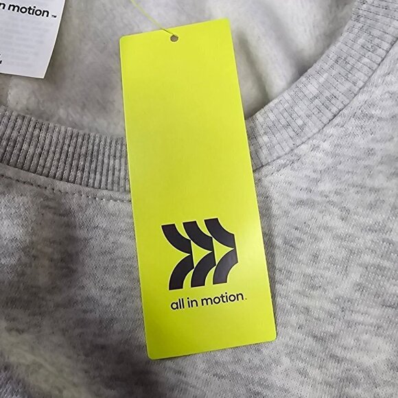 Plus Size Cotton Fleece Crewneck Cropped Sweatshirt | All in Motion | 4X - Picture 9 of 11